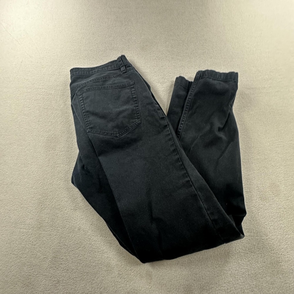 Teton Gravity Research Jeans Mens 34 Black Straight Leg Stretch Canvas Denim